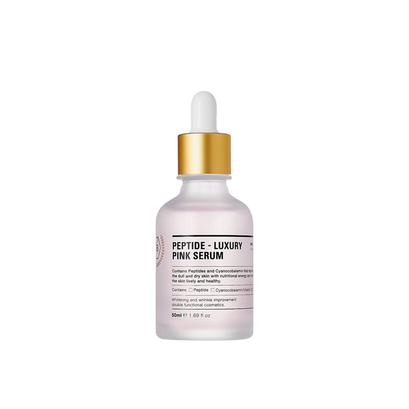 Peptide Luxury Pink Serum – Korean Skincare Firming & Radiance Booster | Strengthens, Smooths & Revitalizes Skin