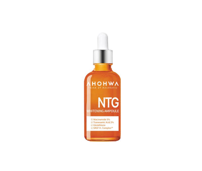 Ahohwa NTG Whitening Ampoule – Korean Skincare Brightening Ampoule for Even Skin Tone | Improves Radiance & Luminosity (50ml)
